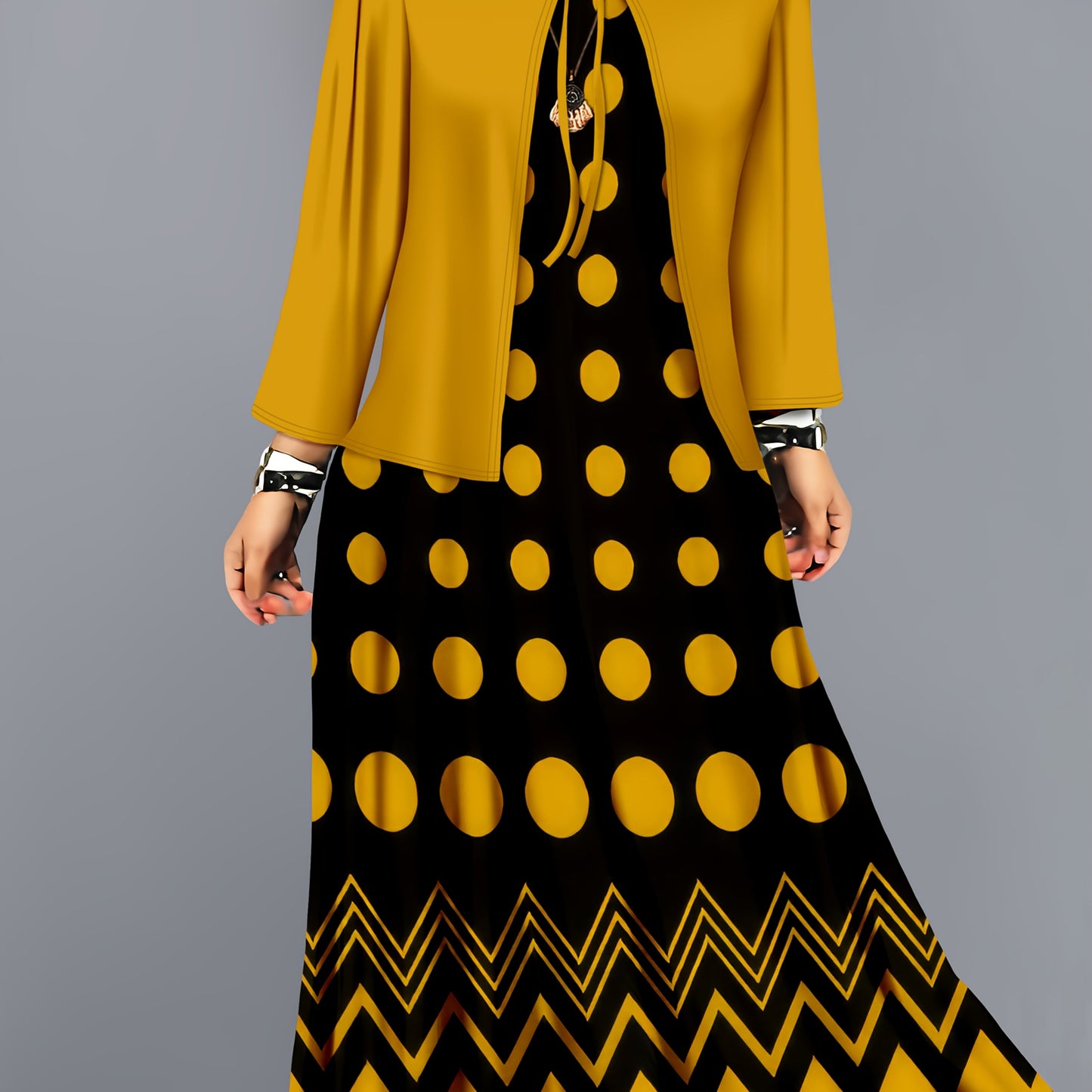 Taheya Midi Dress Set