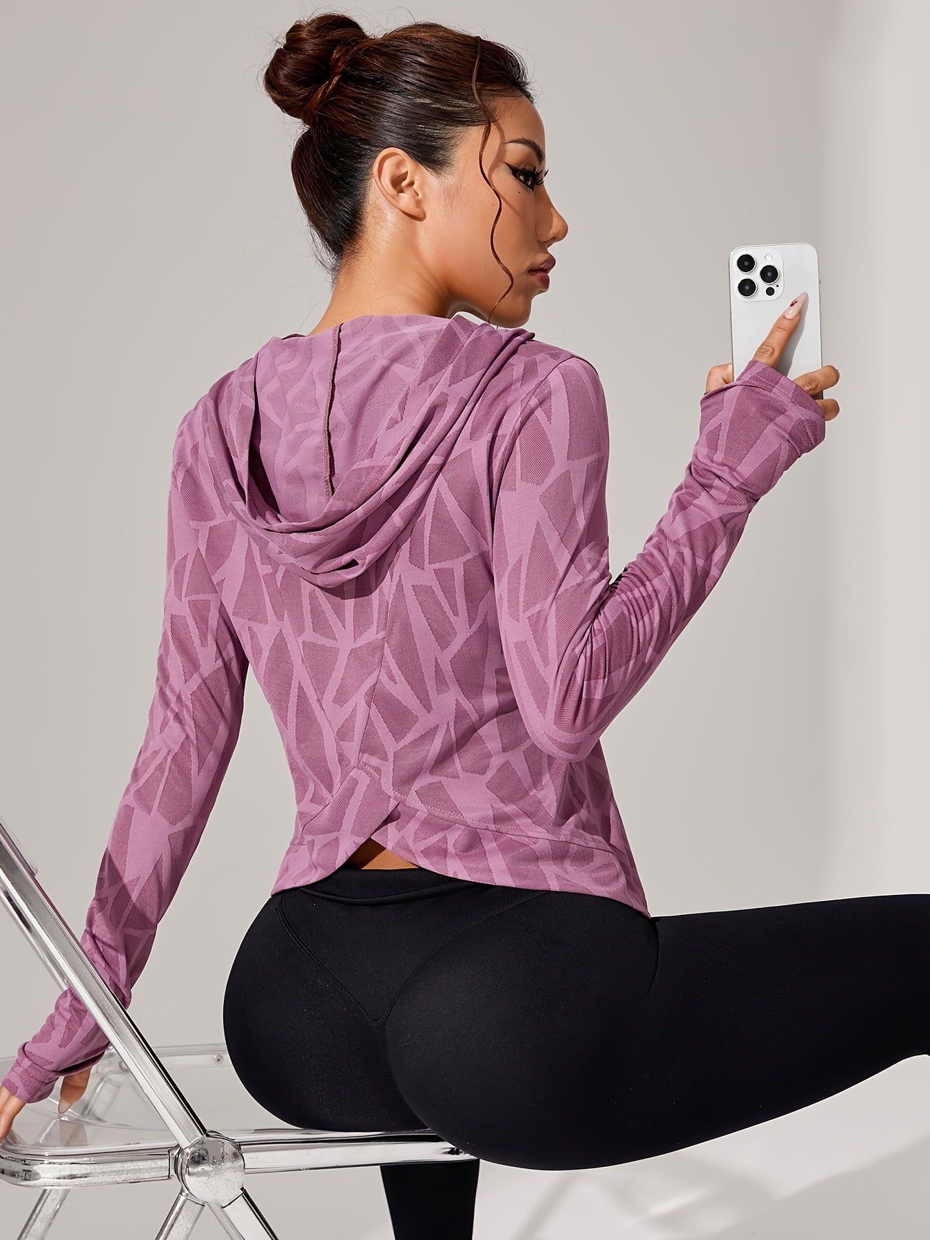 Theodora Hooded Sports Top