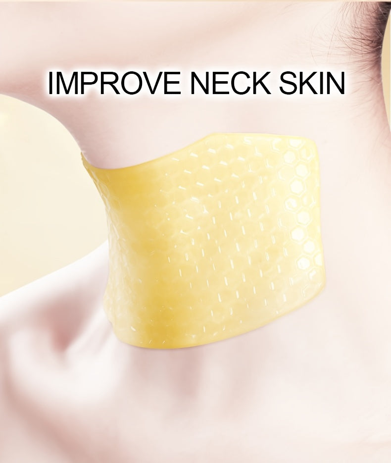 ILISYA 5pcs Golden Collagen Neck Mask