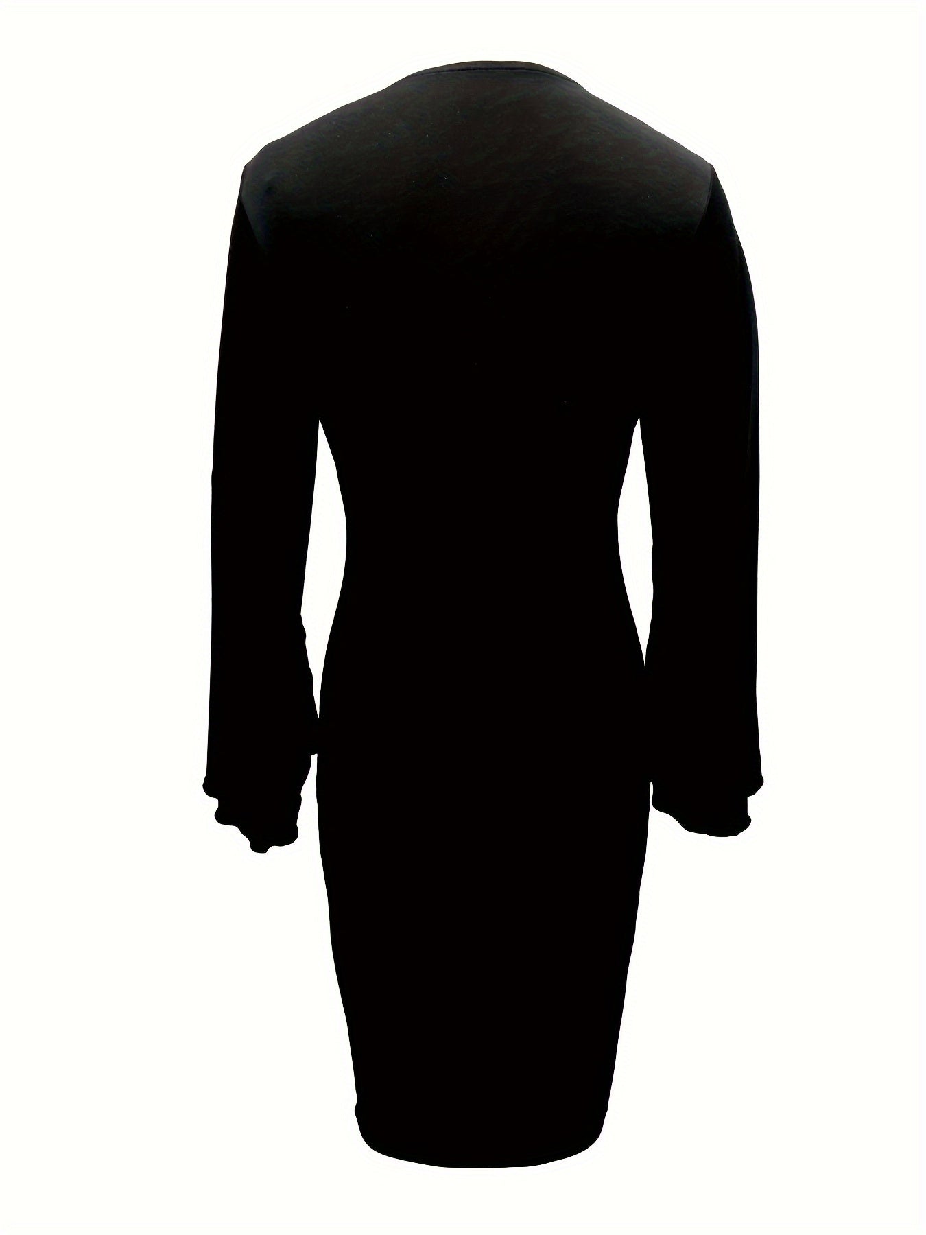 Kyriaki Bodycon Dress with Split Cuffs