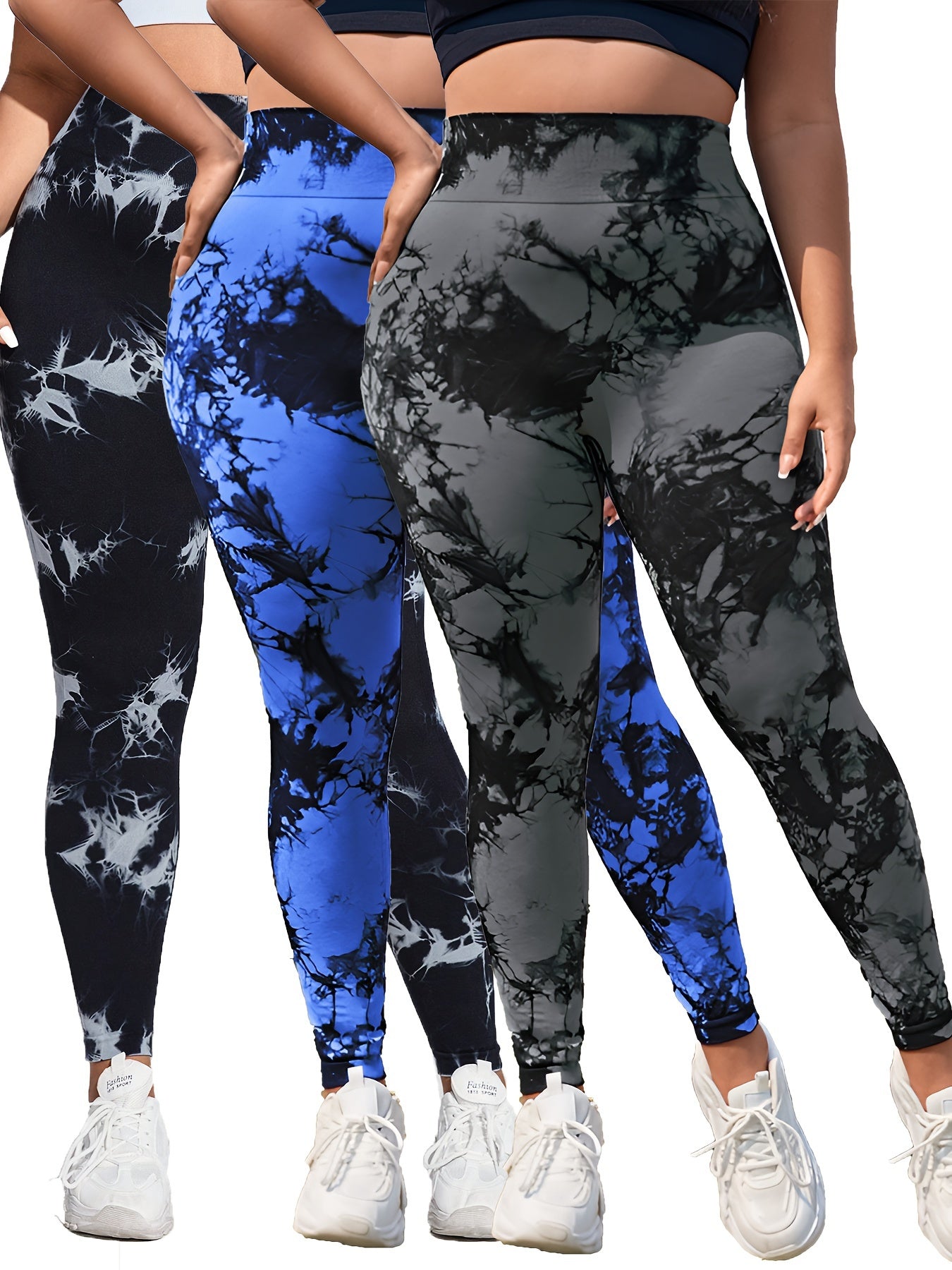 3-Pack Plus Size Sharmin Yoga Pants
