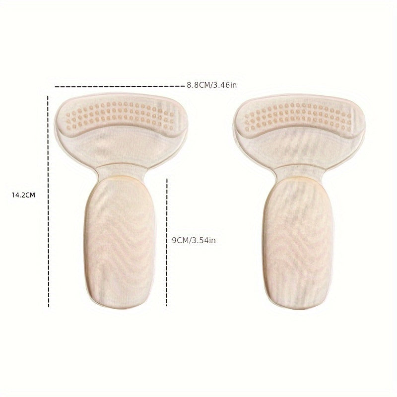 Durable Adjustable Heel Pads with Anti-Slip Stabilizers