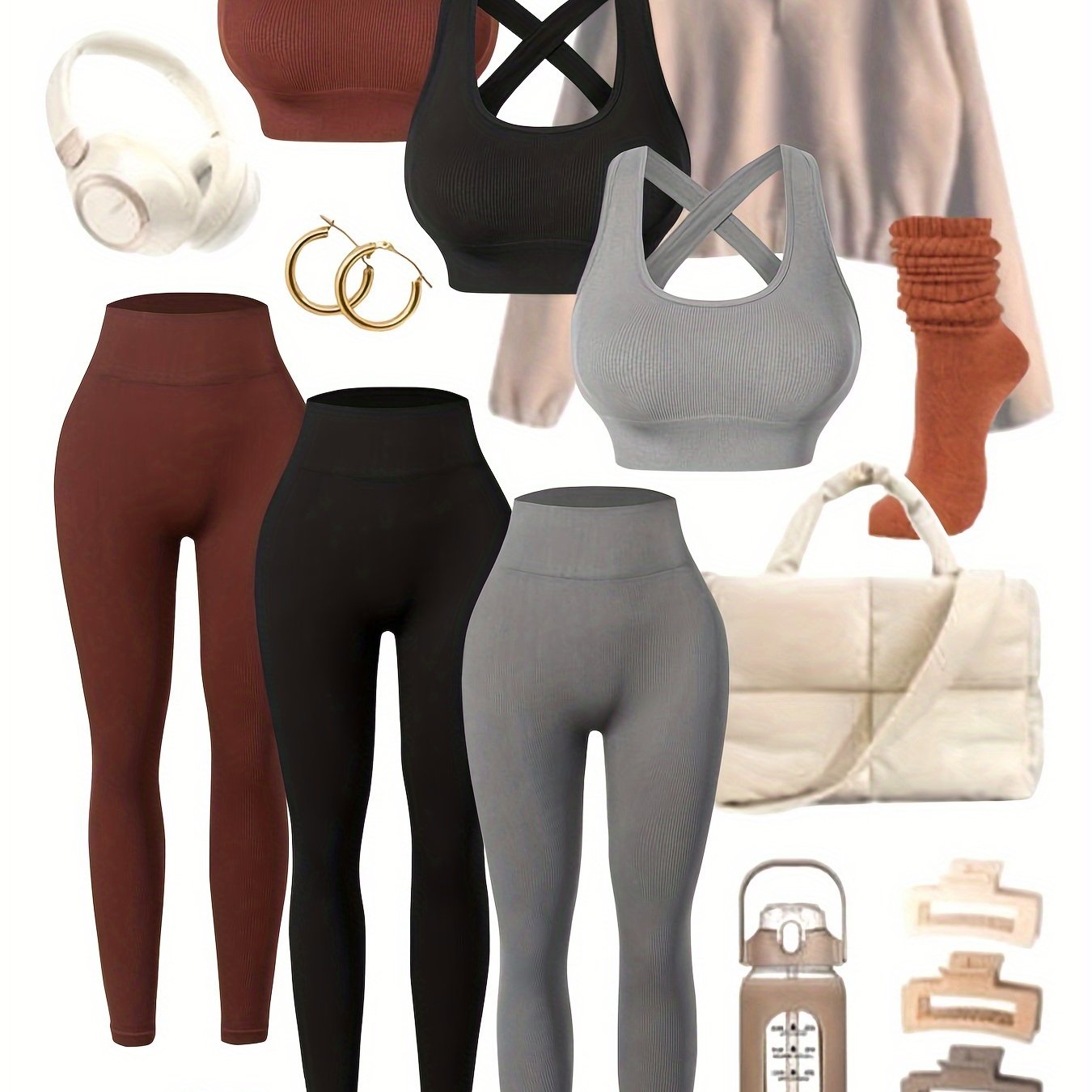 3pack Ithaca Yoga Leggings Set