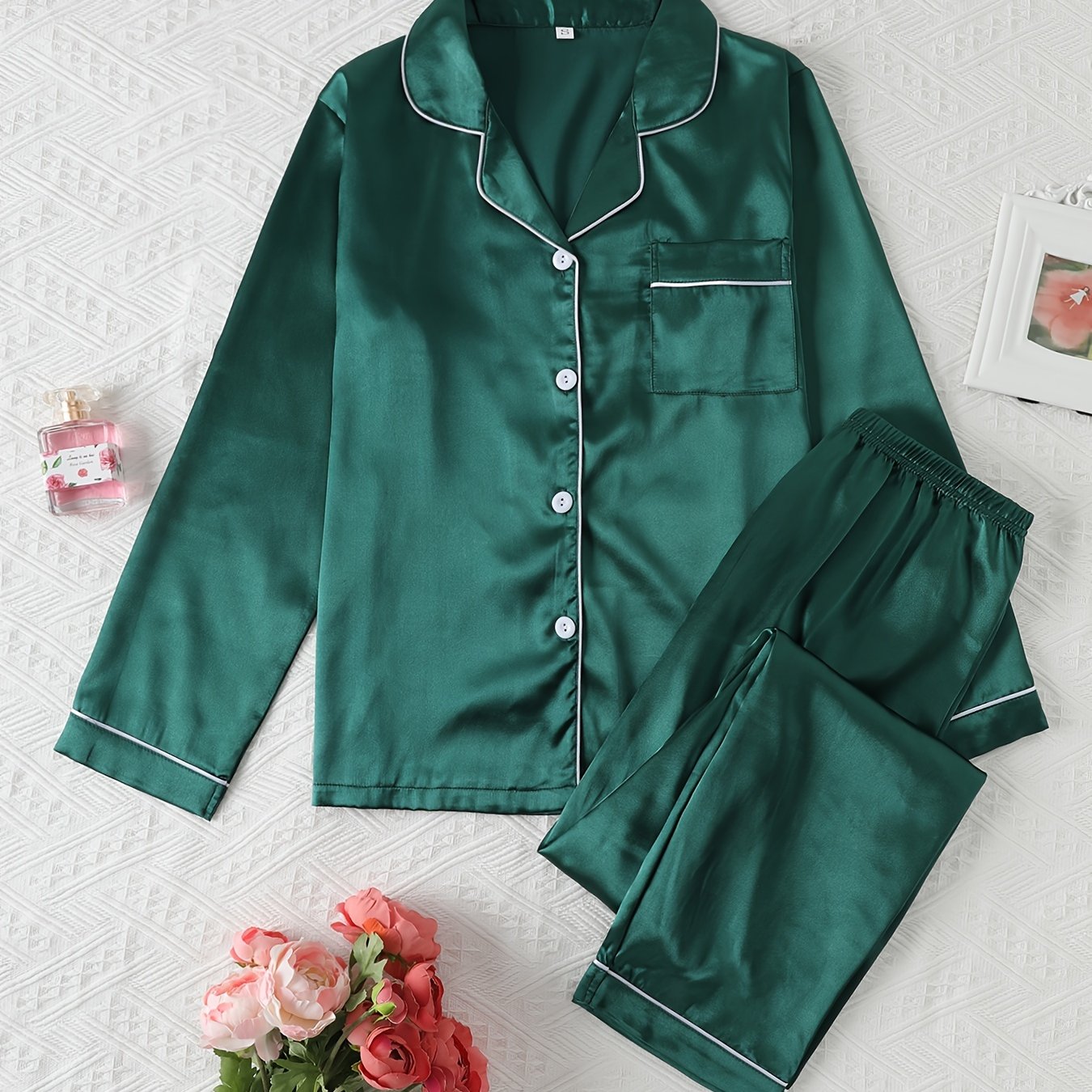 Honorine satin pajama set