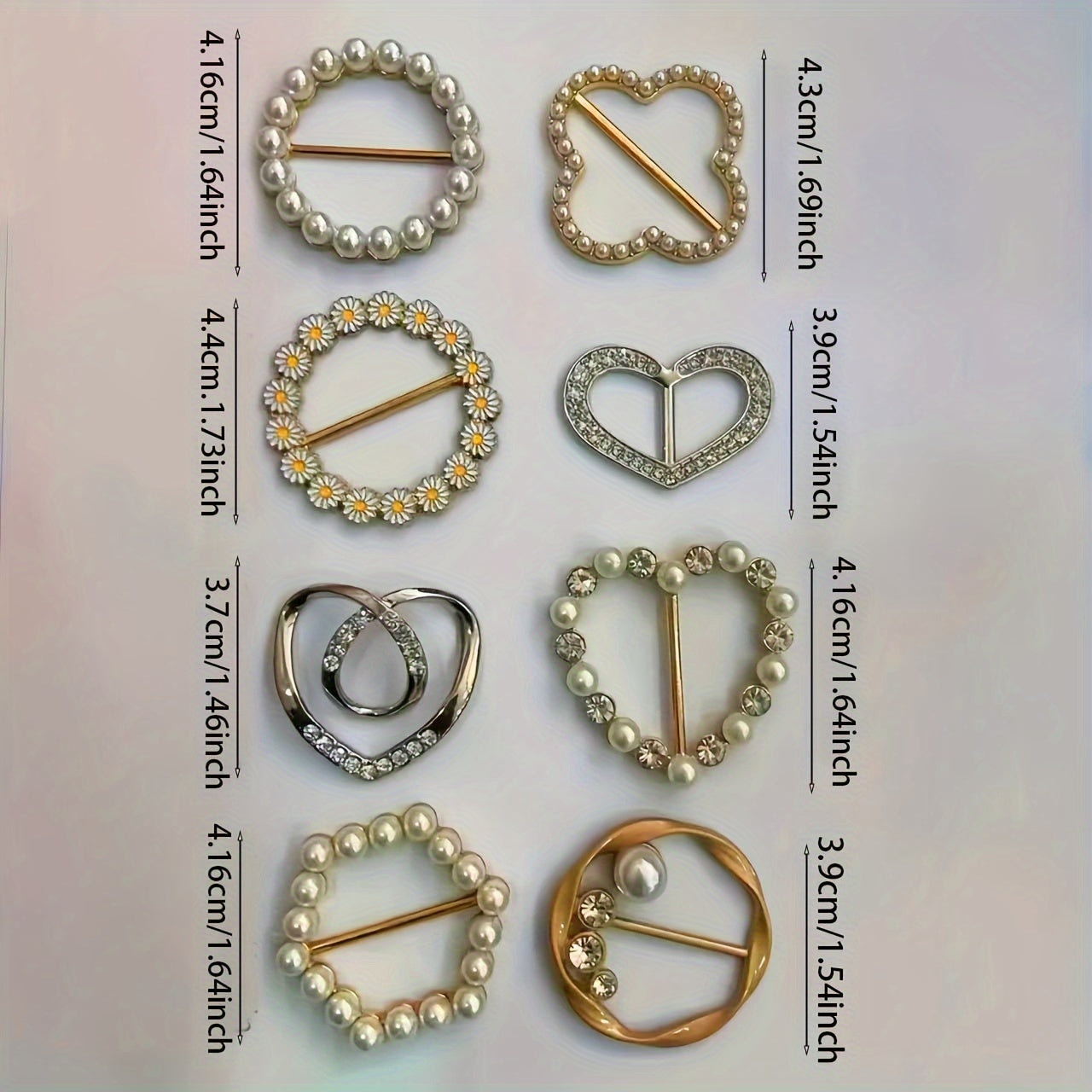 Exquisite Alloy Brooch Pins Set