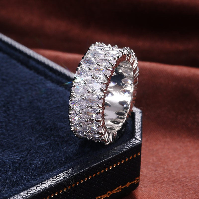 Samiha Drop-shaped Zirconia Ring