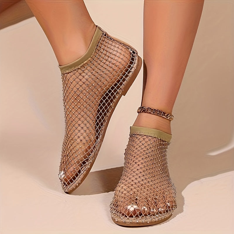 Devon Mesh Flat Sandals