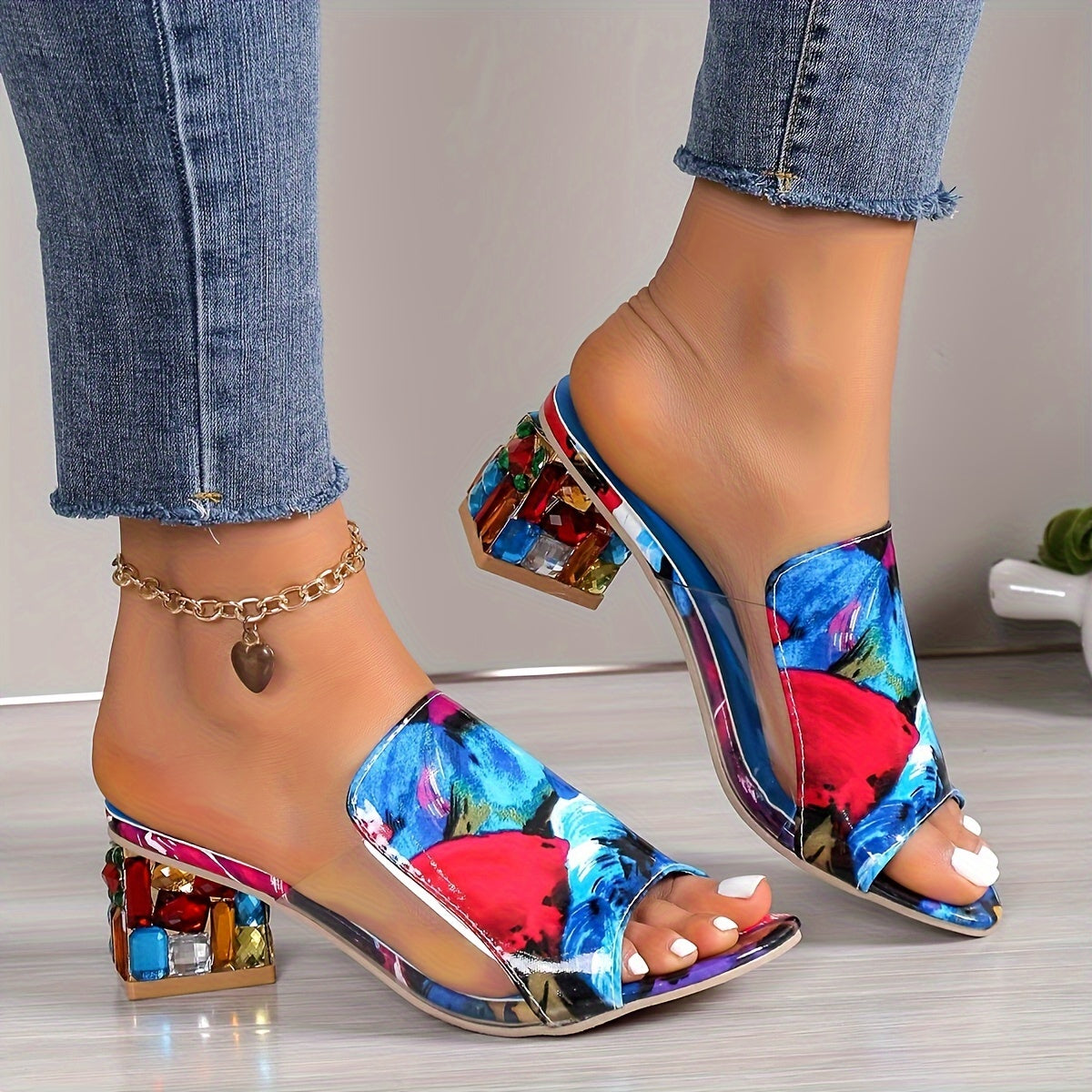 Olfat12 Chunky Heel Sandals
