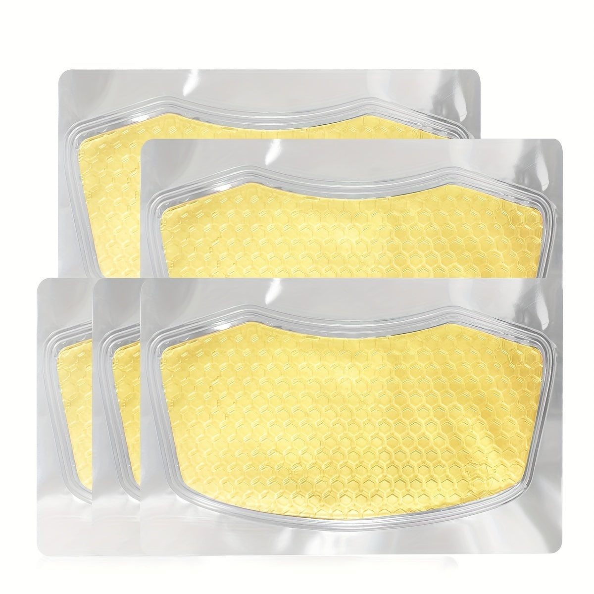 ILISYA 5pcs Golden Collagen Neck Mask