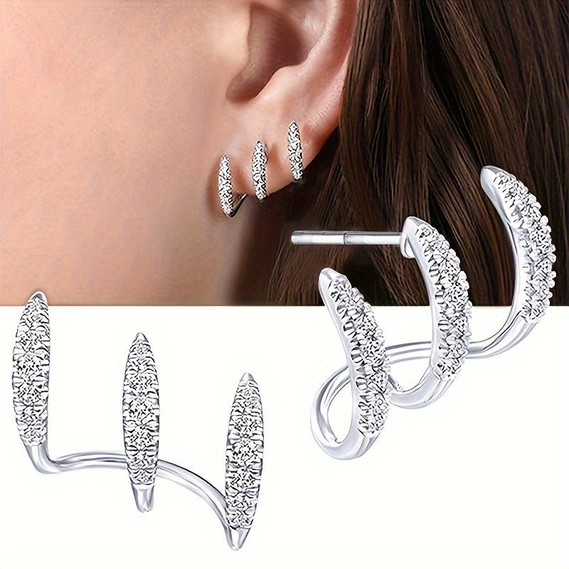 Nayera Inlaid Stud Earrings