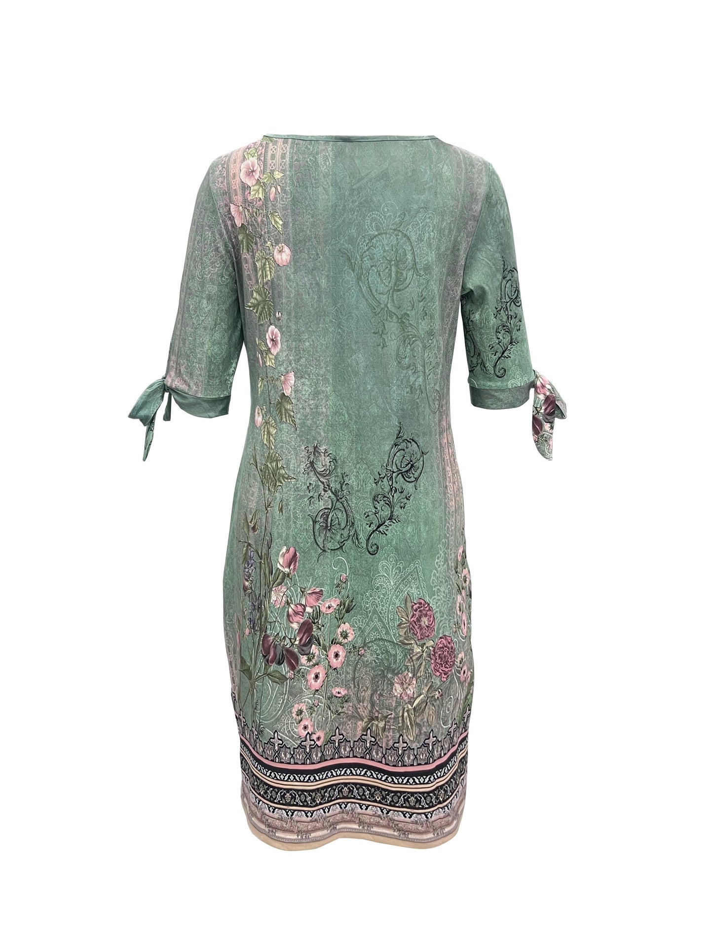 Marina Autumn Floral Print Dress