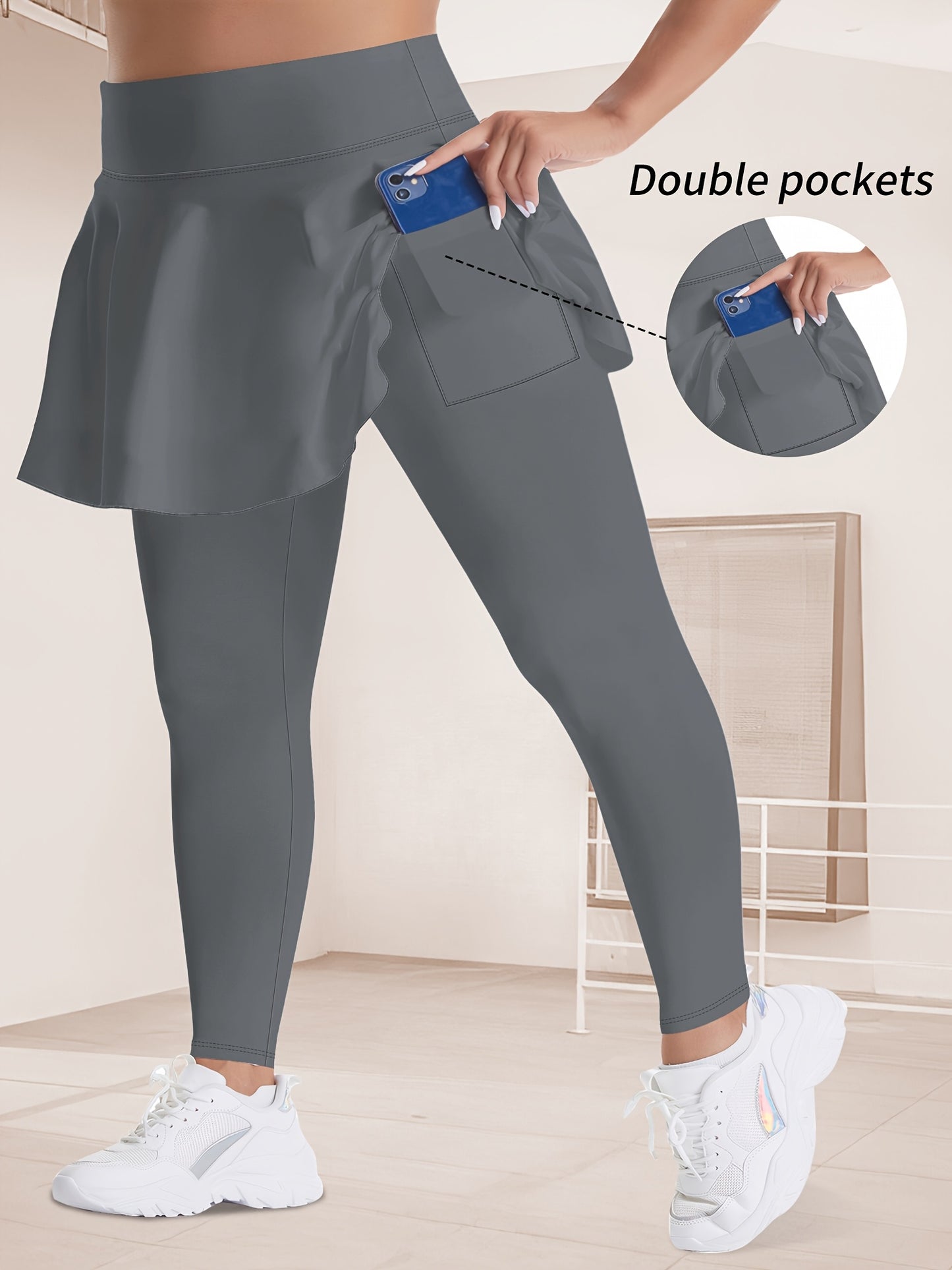 Thalia2 Skirted Running Yoga Leggings