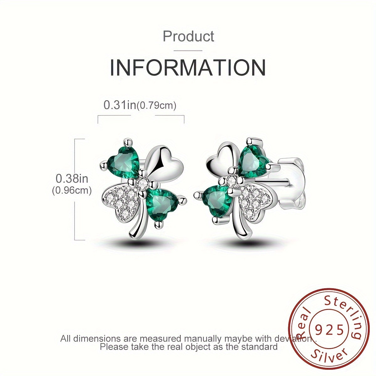 Fabienne Four-Leaf Clover Stud Earrings