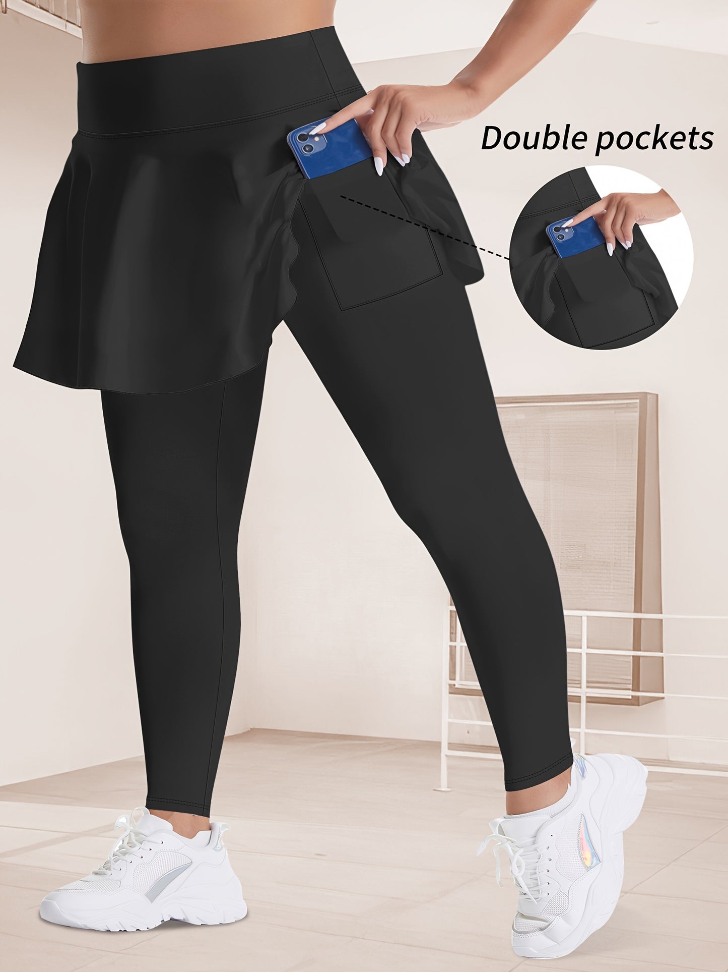 Thalia2 Skirted Running Yoga Leggings