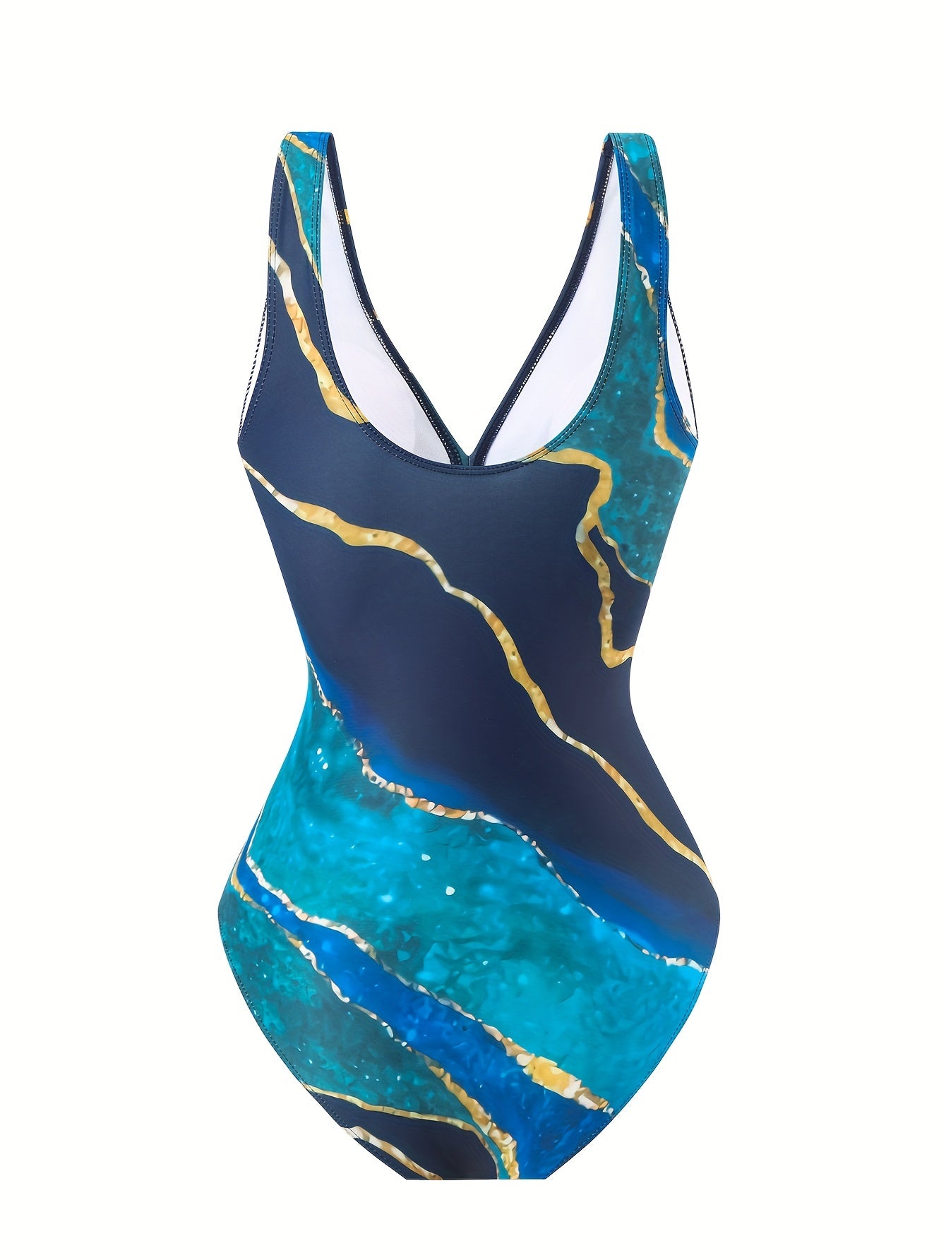 Henriette Marble Print 2 Piece Swimsuits