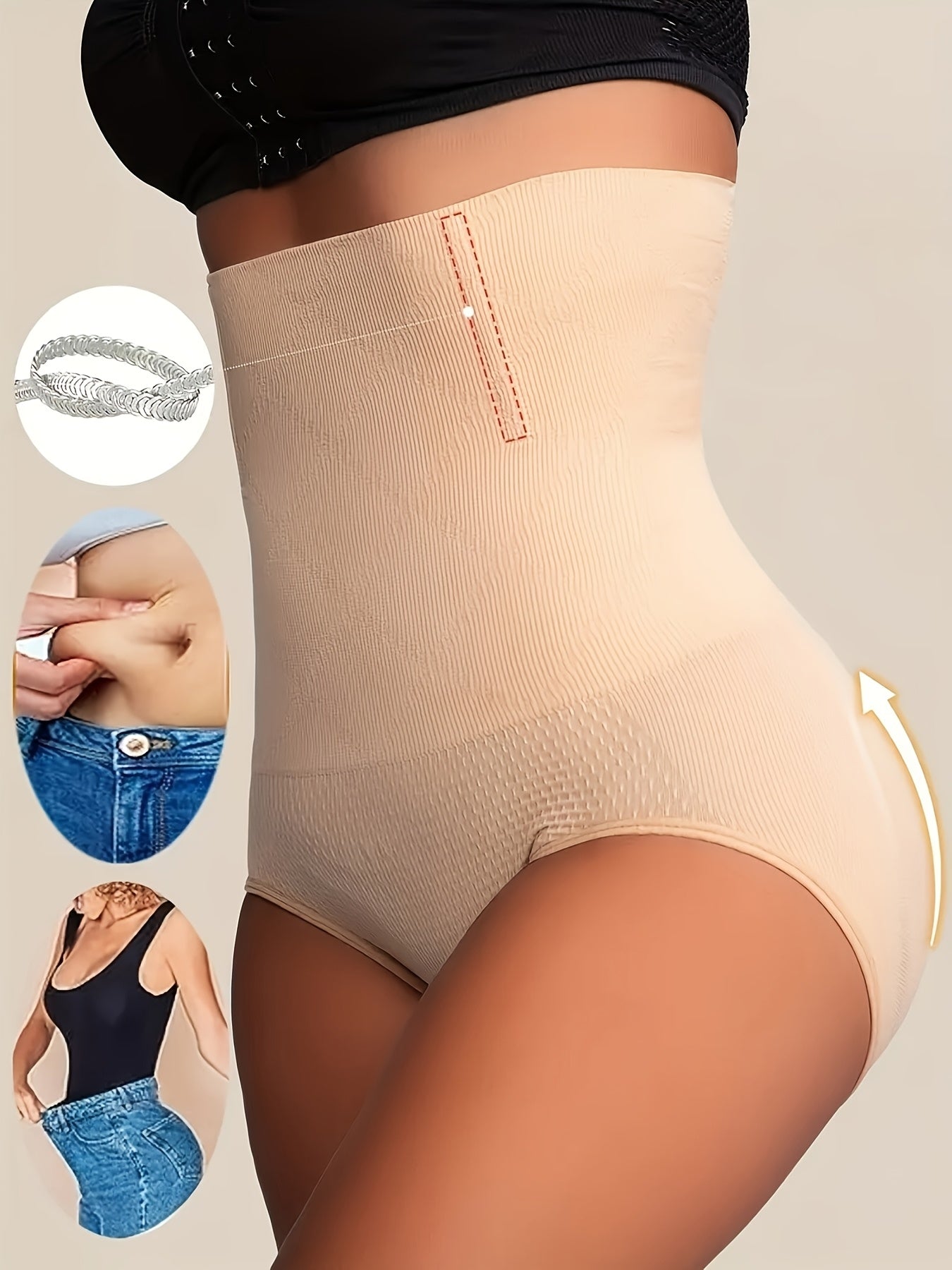 High-Waist Tummy Control Shapewear Panties