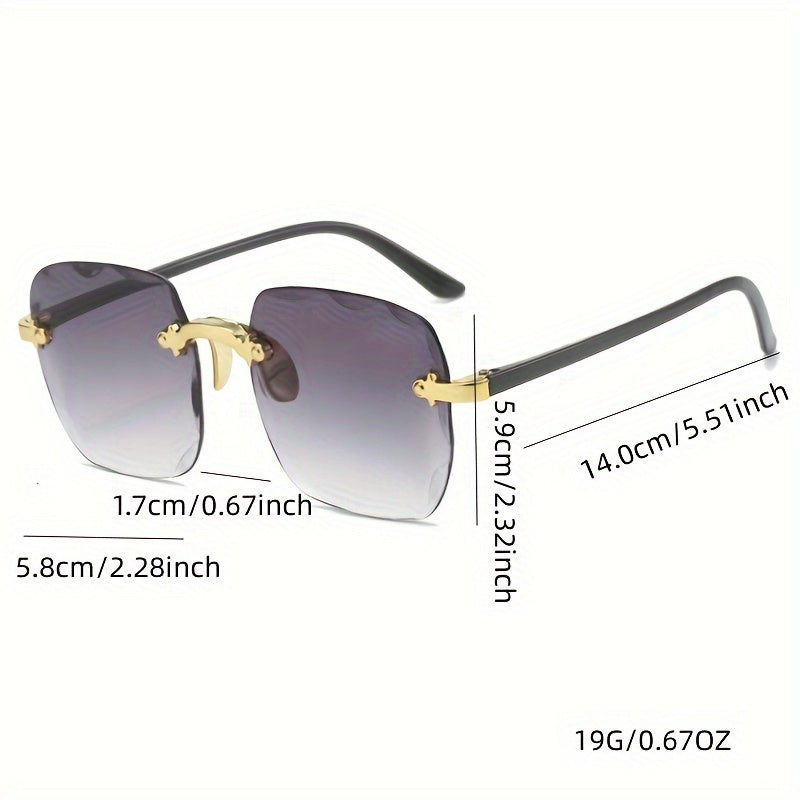 Eliana Frameless Edge-cut Glasses