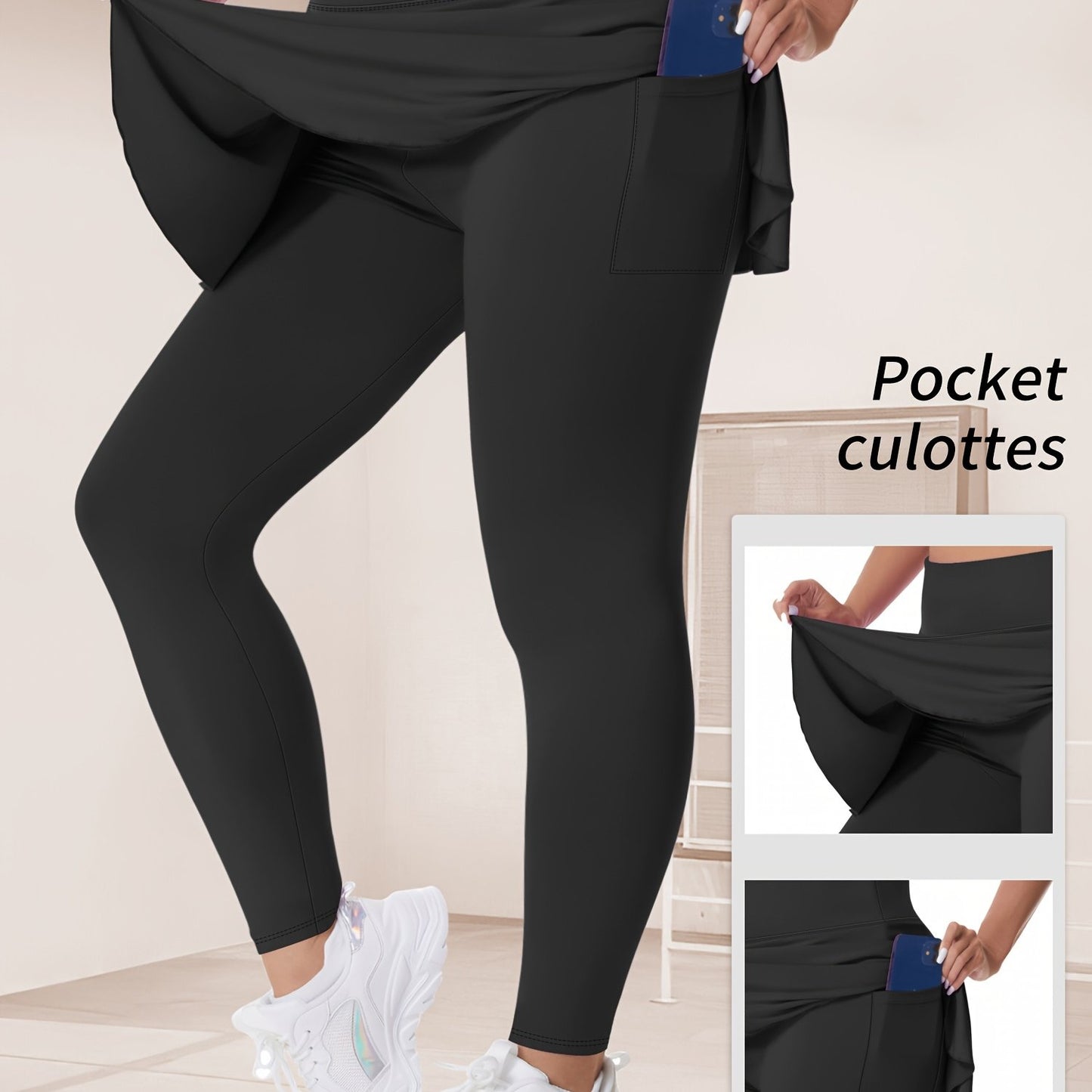 Thalia2 Skirted Running Yoga Leggings