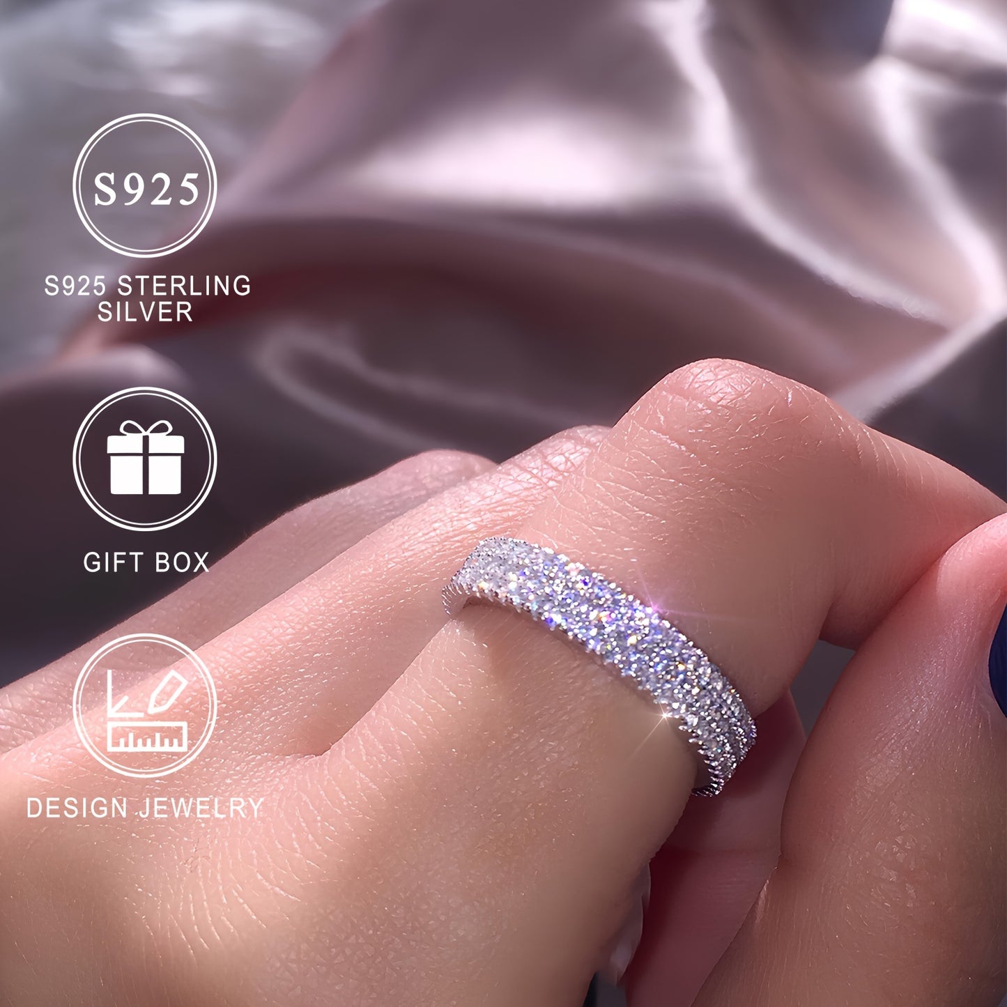 Eva Sterling Silver Promise Ring