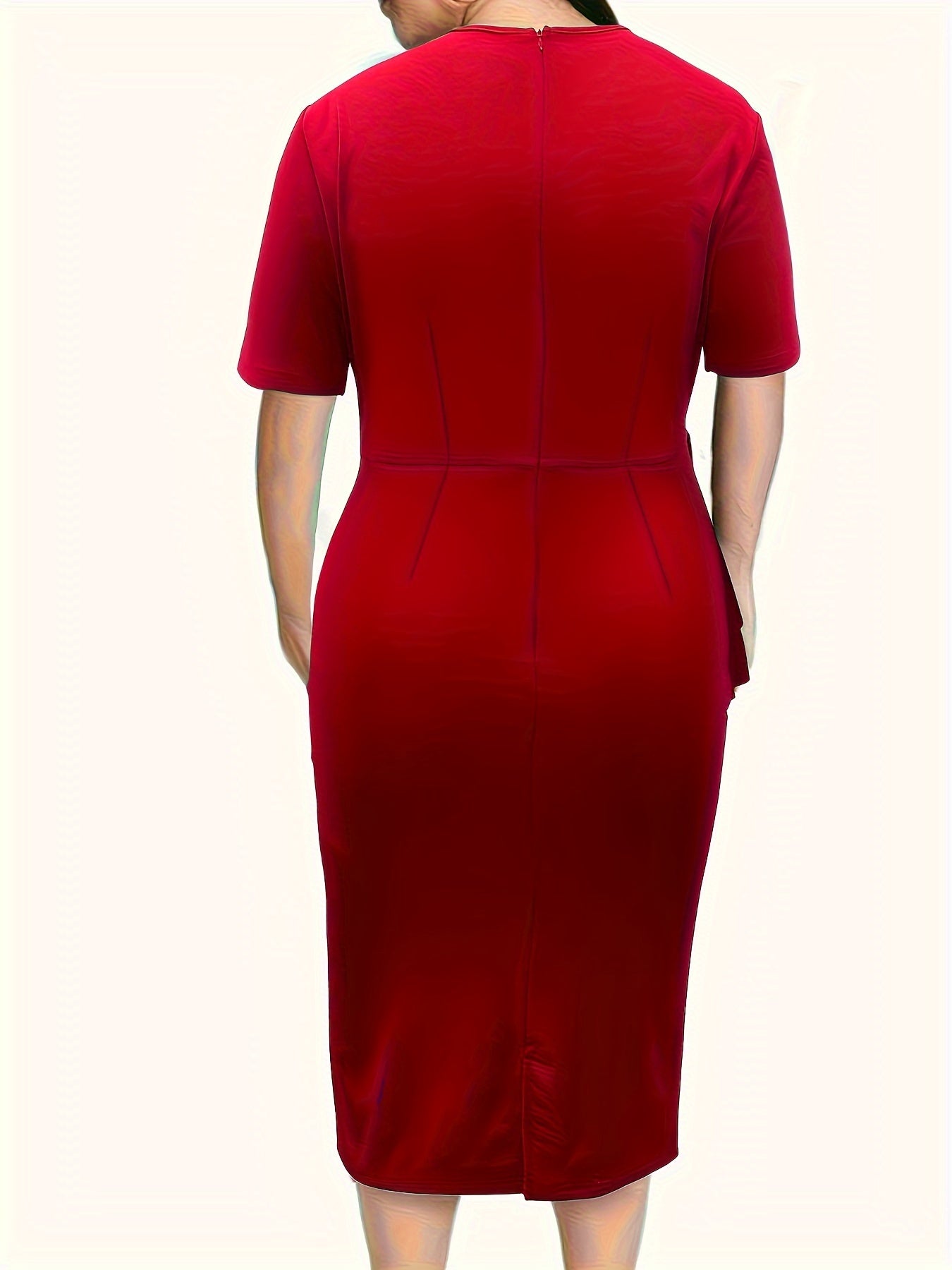 Eudoxia Ruffle Peplum Dress
