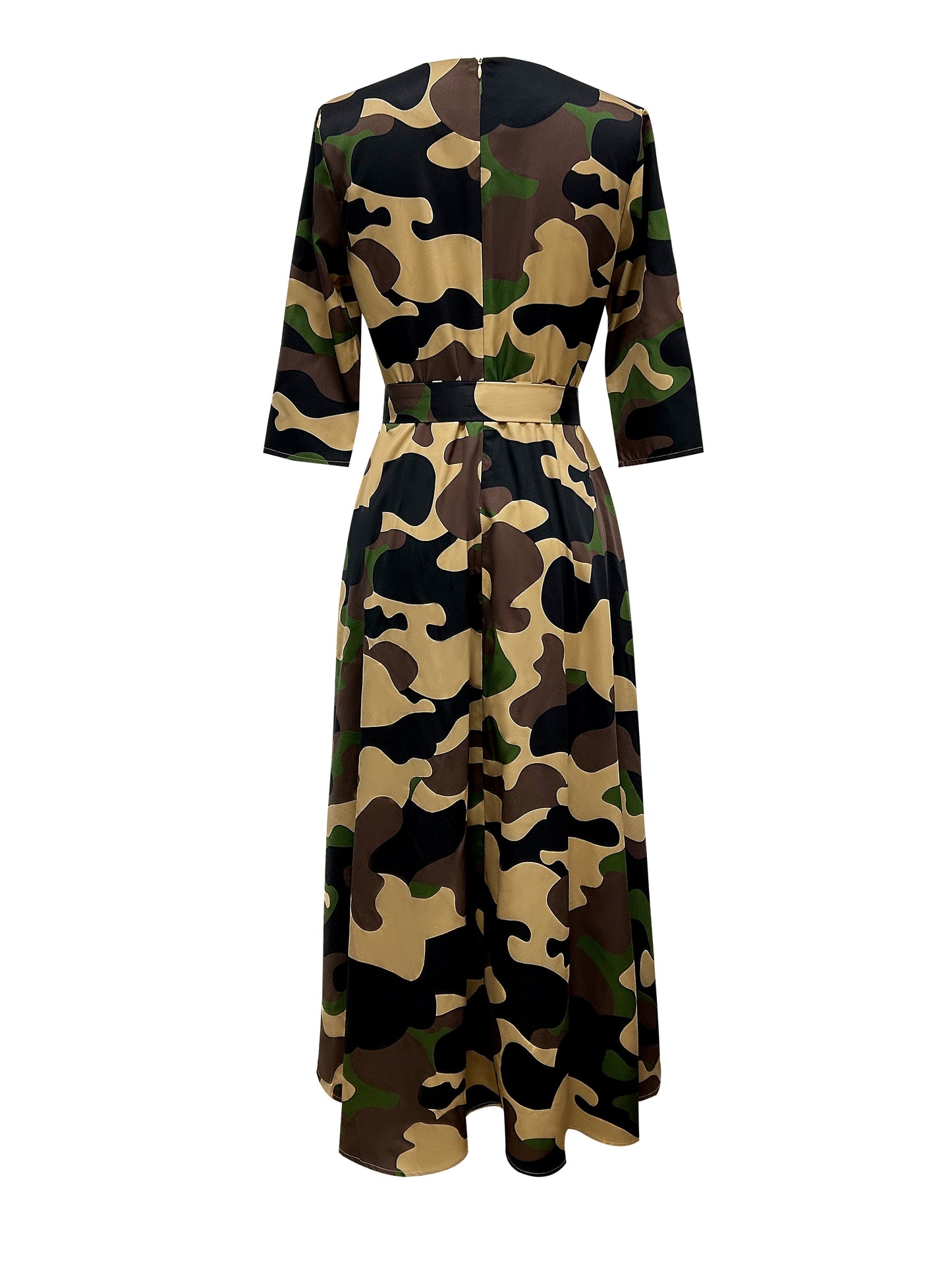 Artemis Crew Neck Belted Dress
