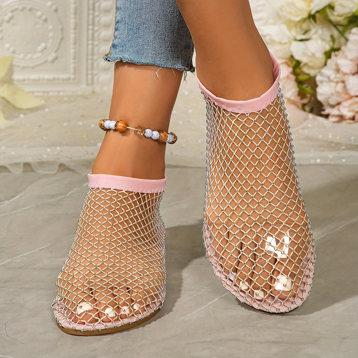 Devon Mesh Flat Sandals