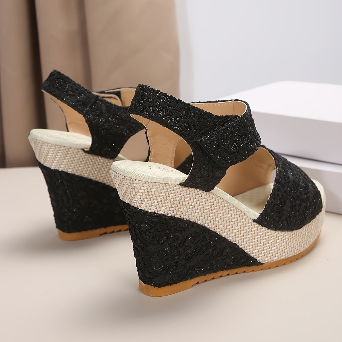 Nova Platform Wedge Sandals
