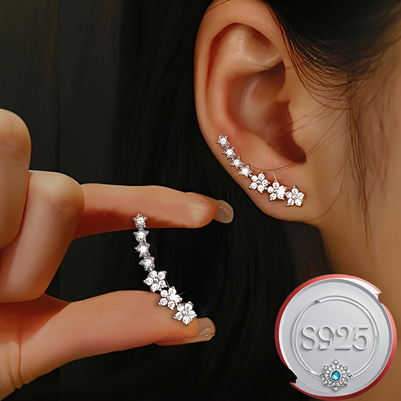 Athena2 Silver Earrings