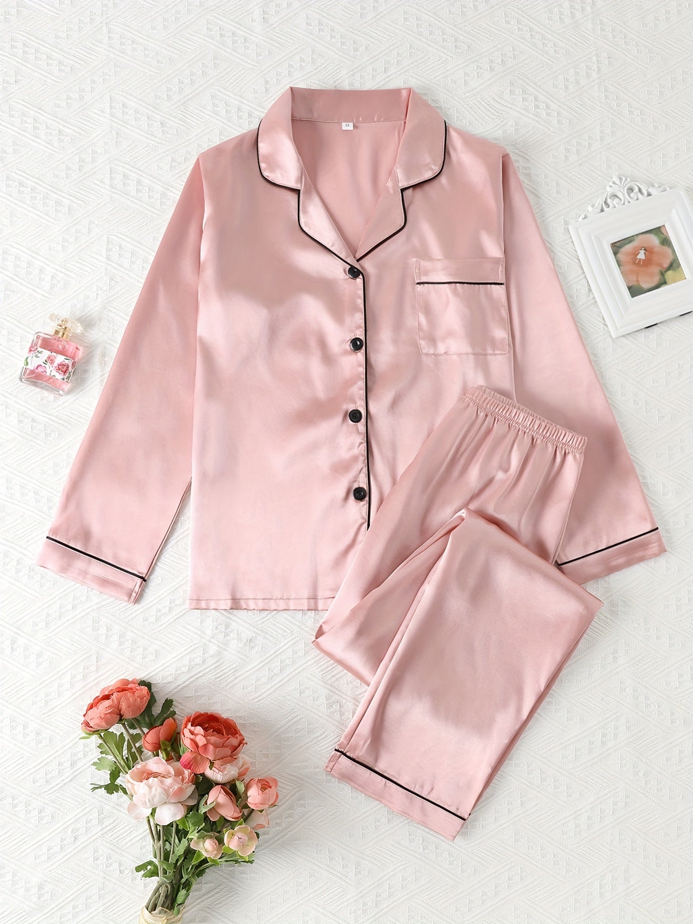 Honorine satin pajama set