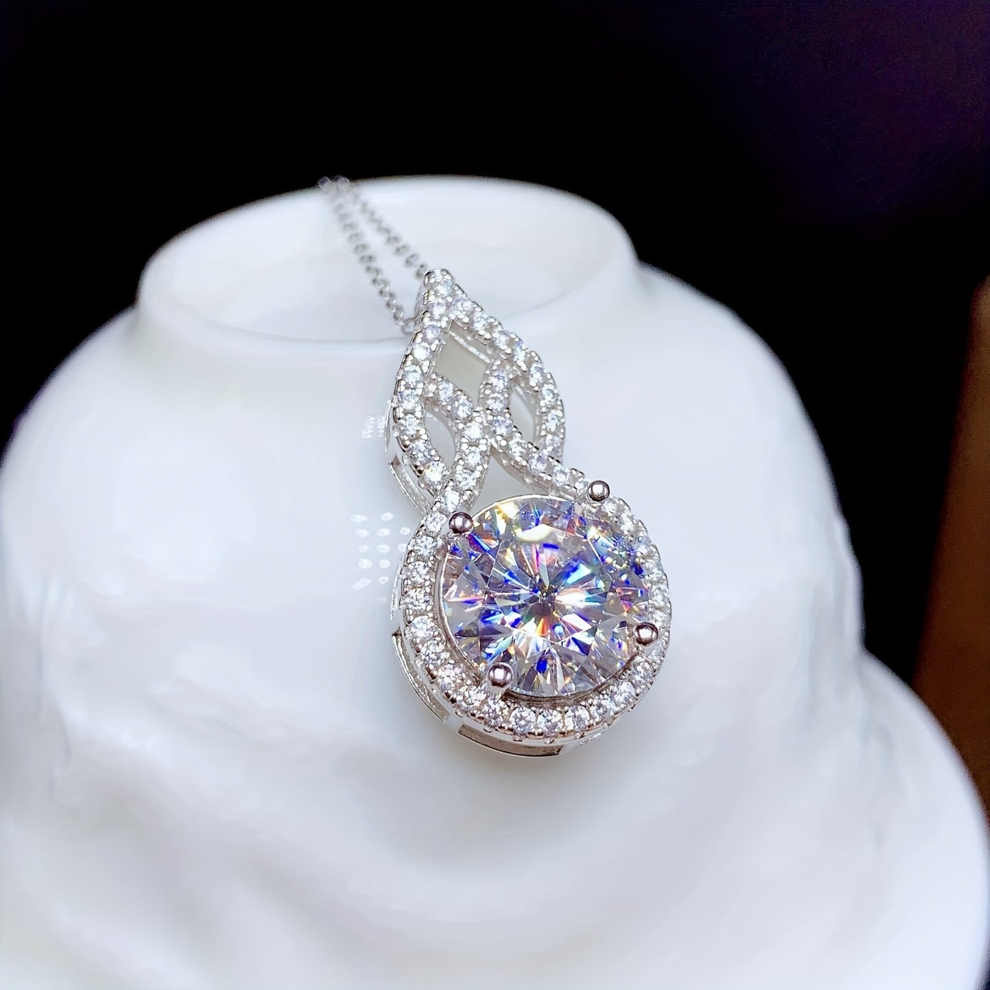 Addison 3-carat Moissanite Necklace