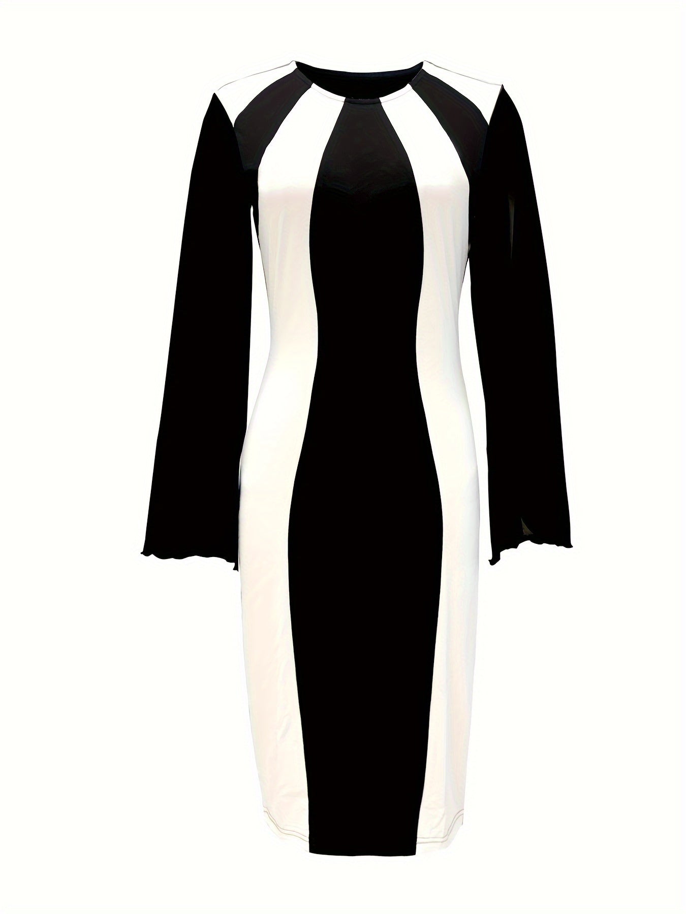 Kyriaki Bodycon Dress with Split Cuffs