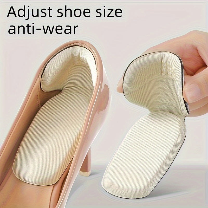 Durable Adjustable Heel Pads with Anti-Slip Stabilizers
