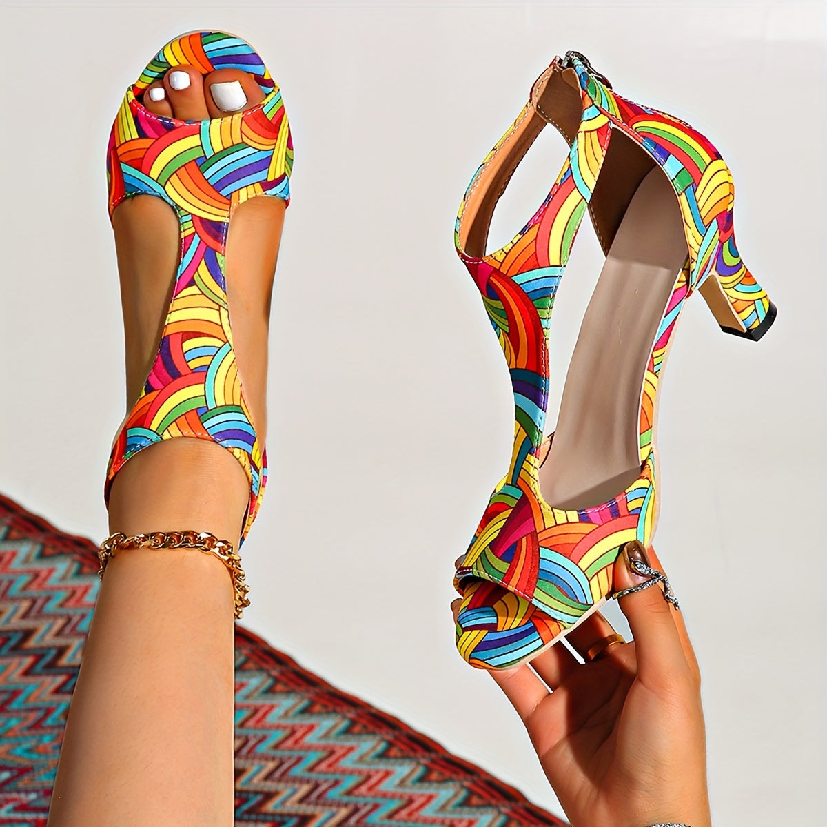 Lilli7 Peep-Toe Sandals