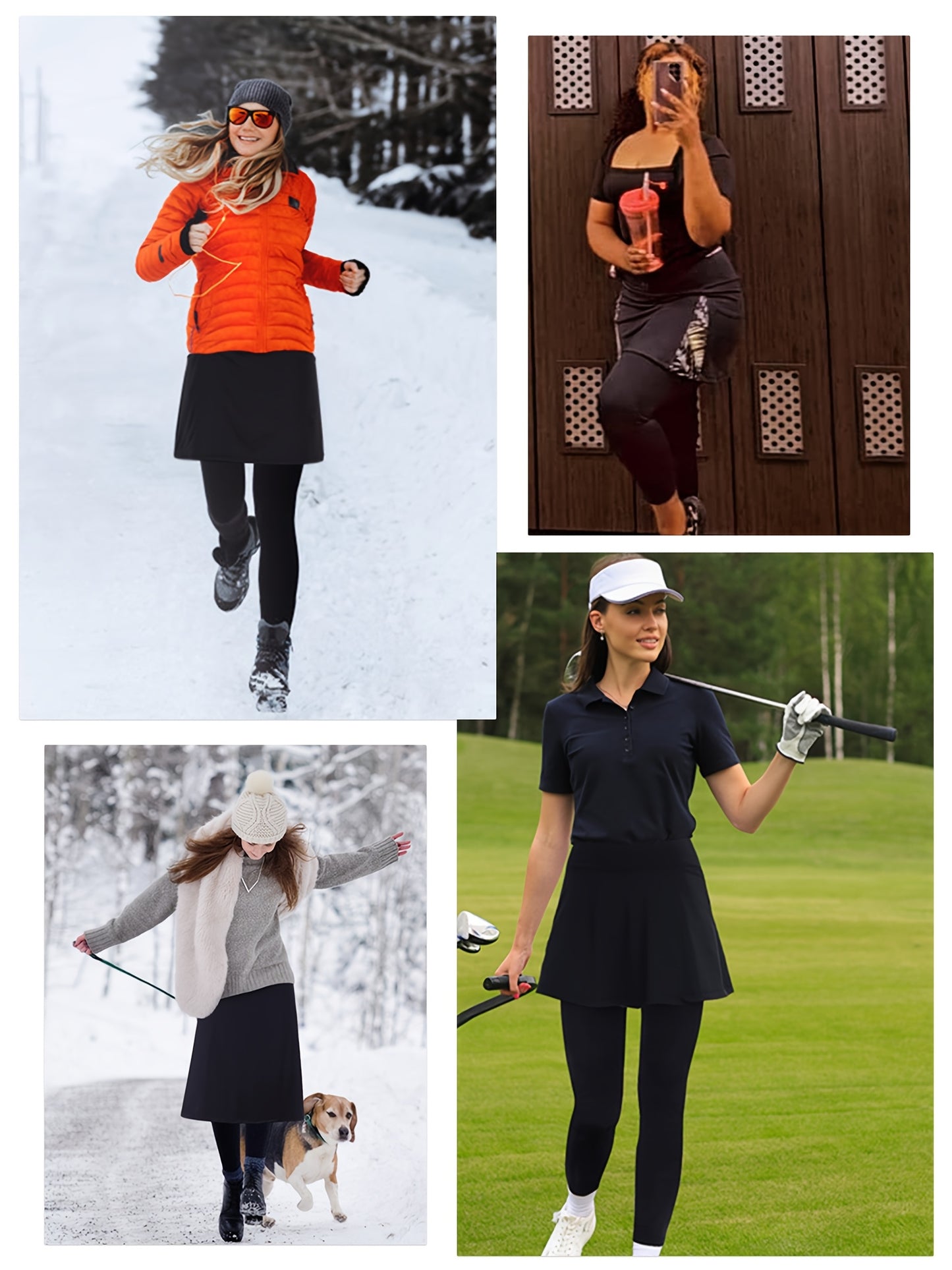 Thalia2 Skirted Running Yoga Leggings
