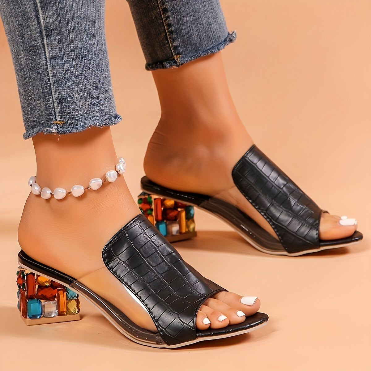 Olfat12 Chunky Heel Sandals