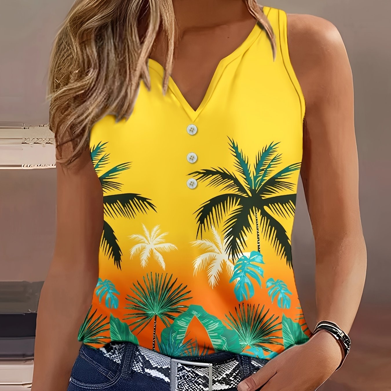 Leah Sleeveless Tank Top