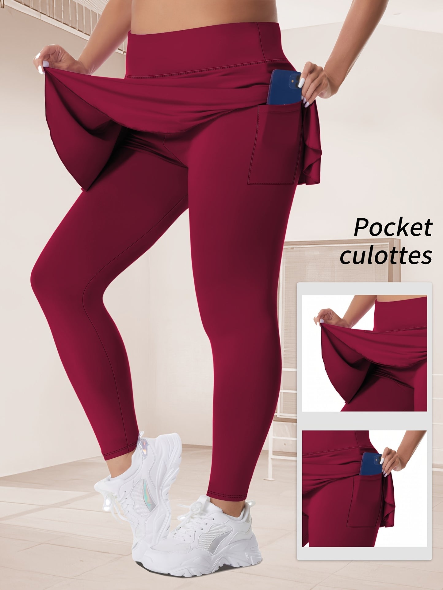Thalia2 Skirted Running Yoga Leggings