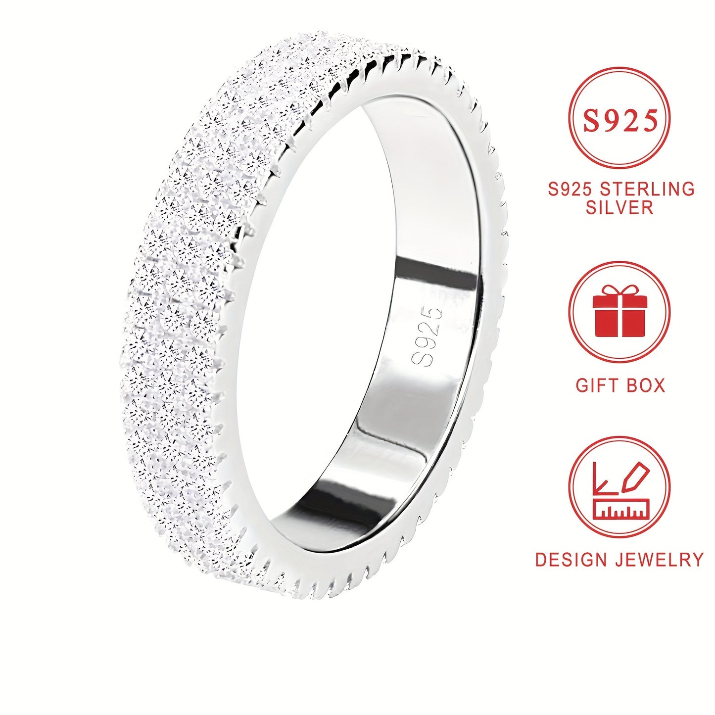 Eva Sterling Silver Promise Ring
