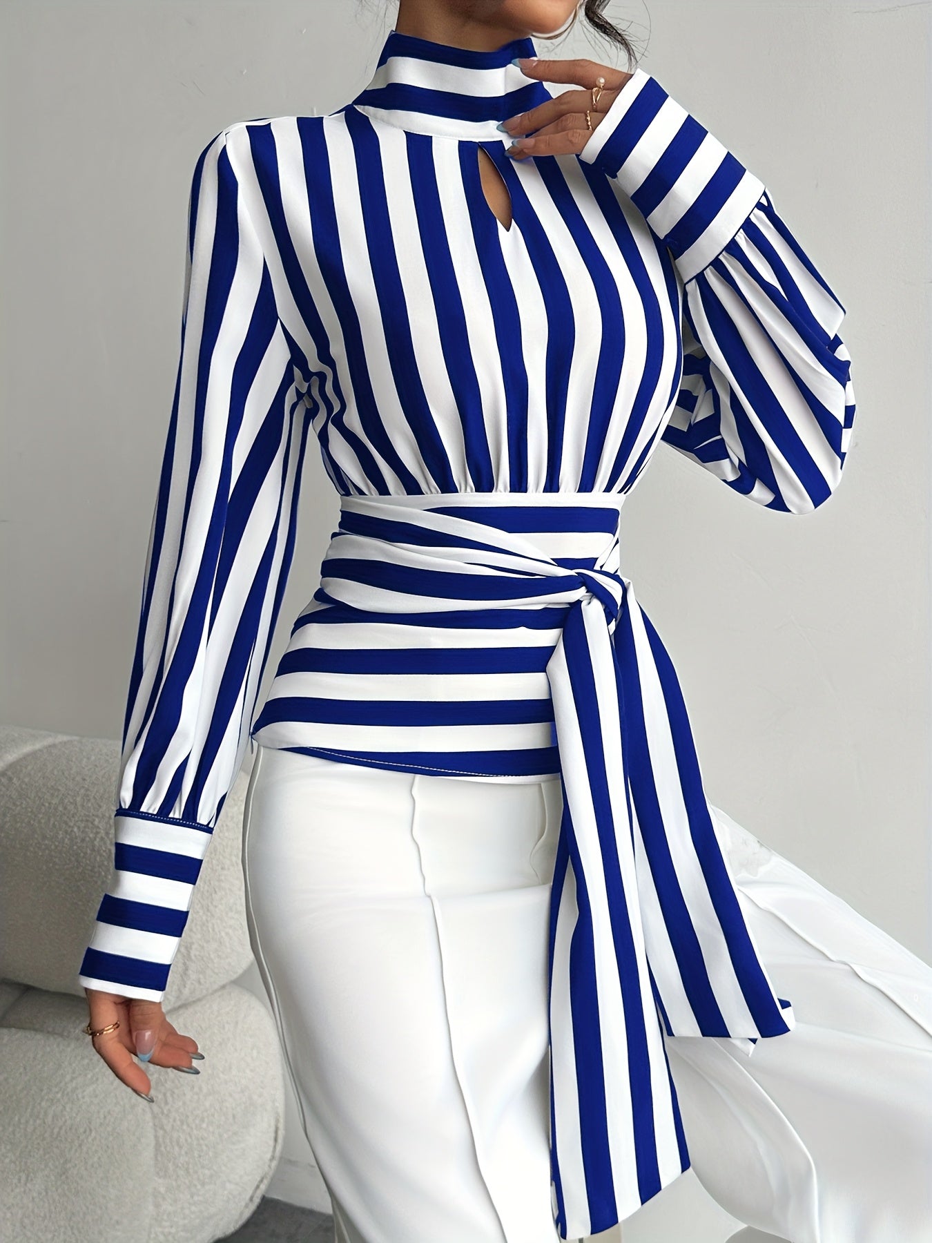 Georgia High Neck Blouse