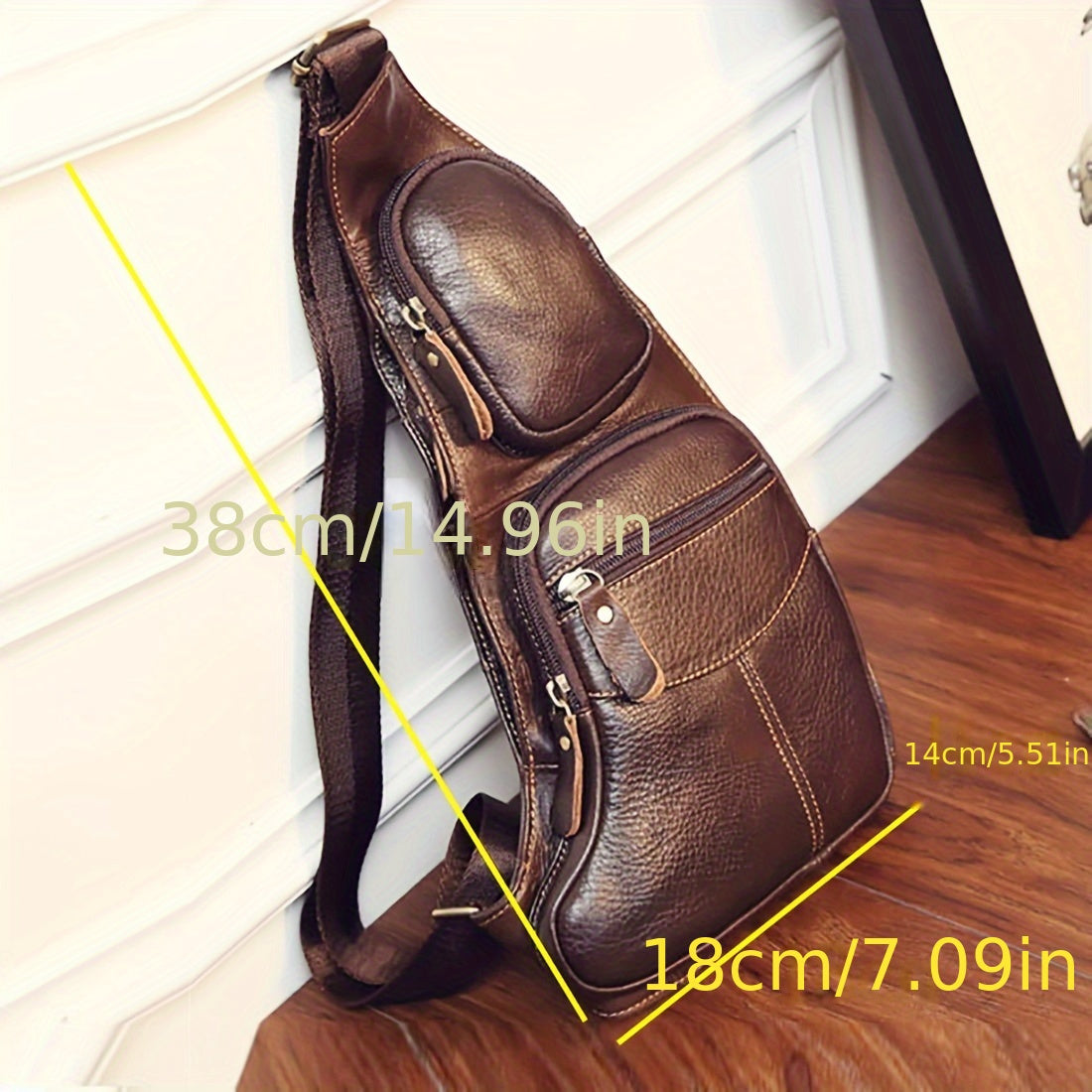 Vintage Genuine Leather Sling Bag