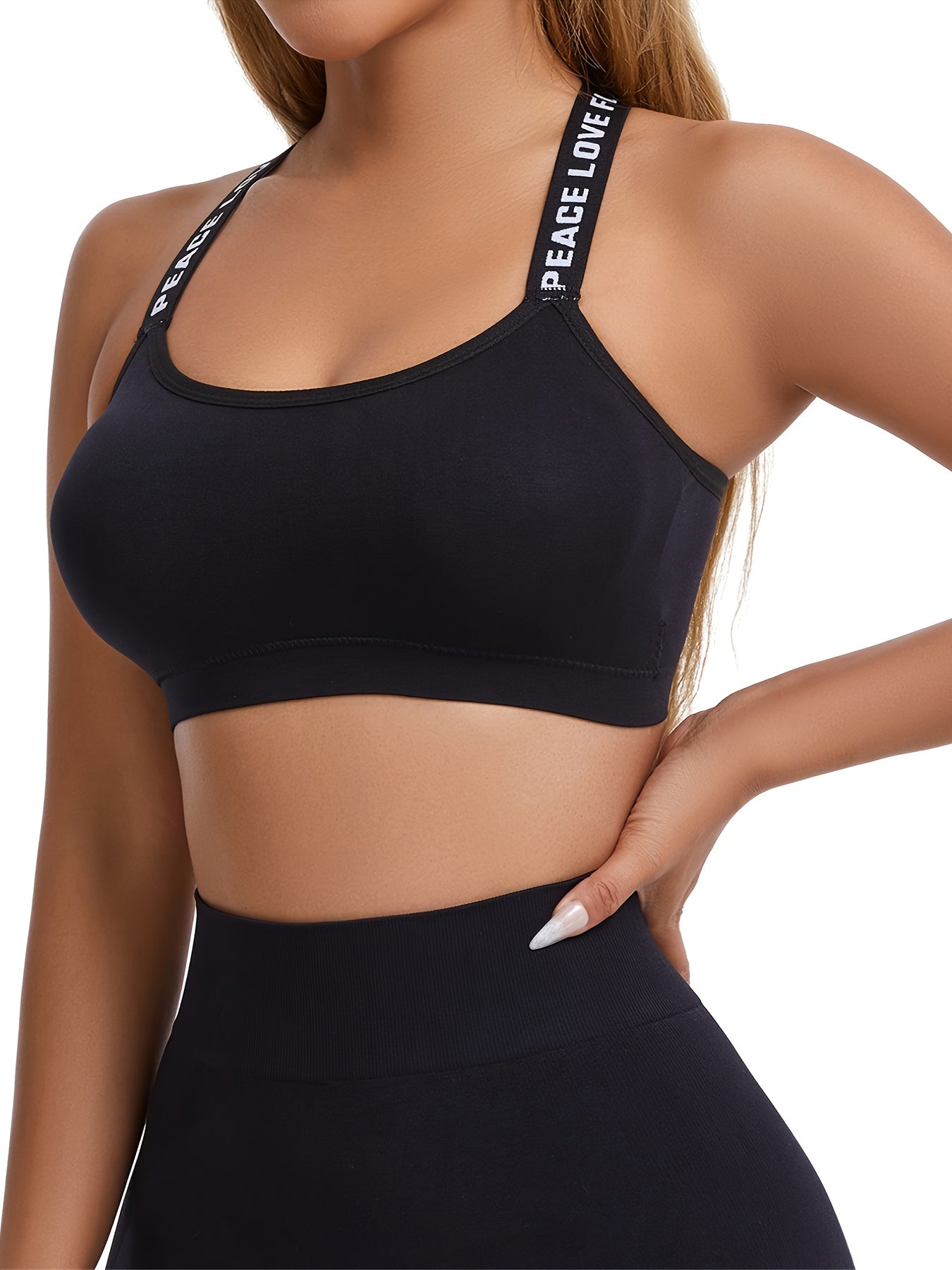 Chichy2 Set of 4 Lettered Sports Bras