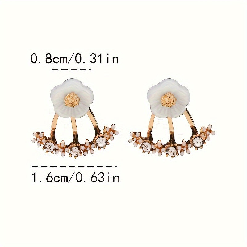 Nayera2 Elegant Daisy Earrings
