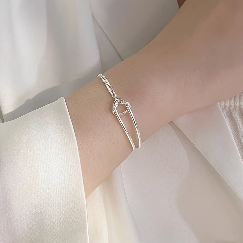 geometric collage bracelet