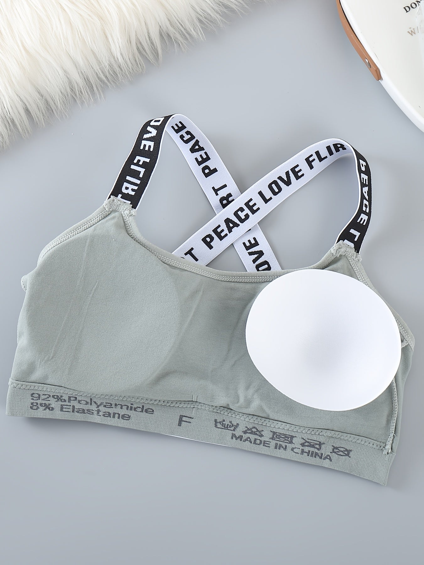 Chichy2 Set of 4 Lettered Sports Bras