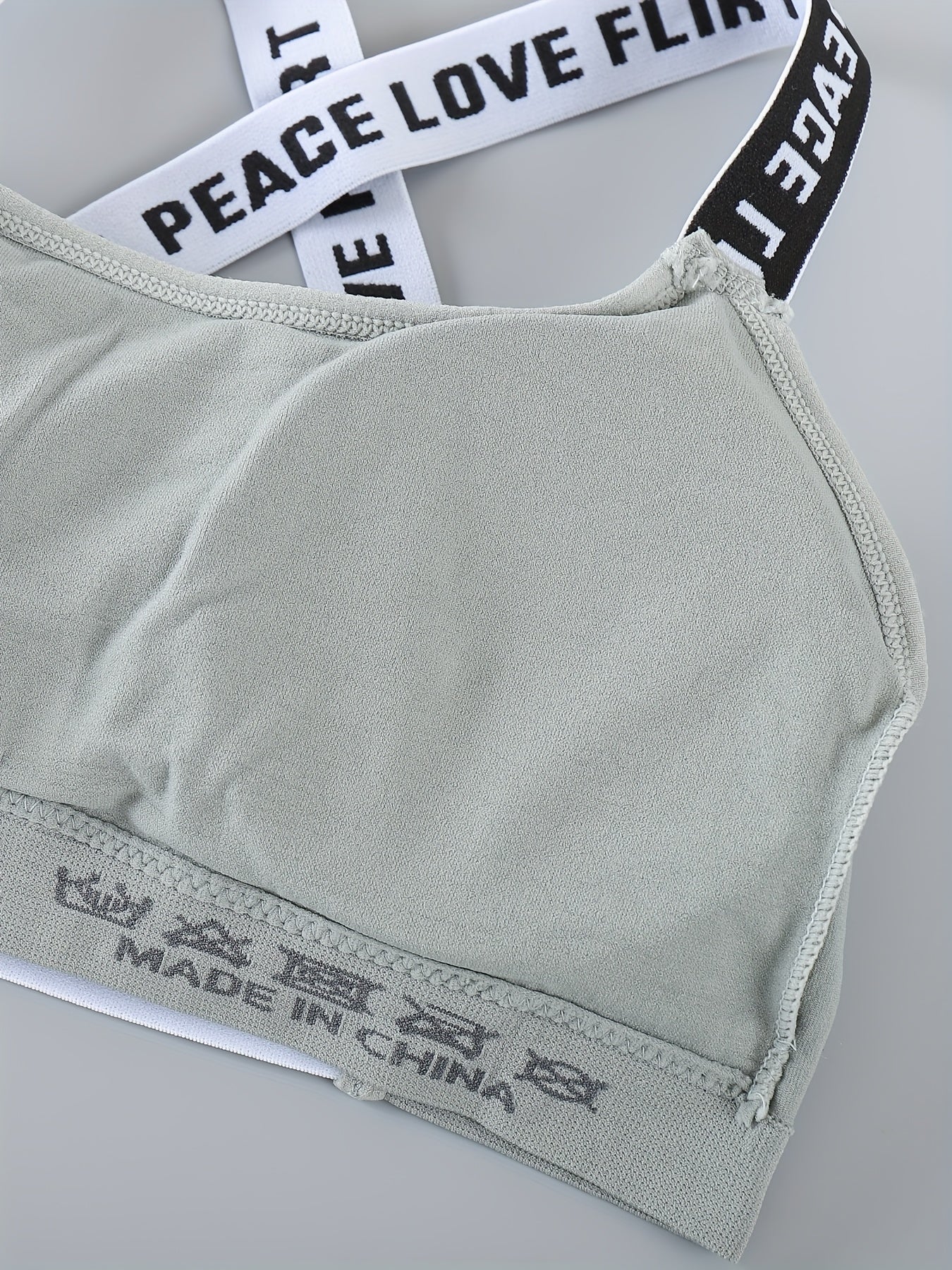 Chichy2 Set of 4 Lettered Sports Bras
