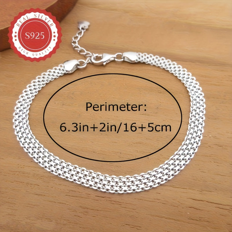 Barbara Silvery Chain Plated Bracelet