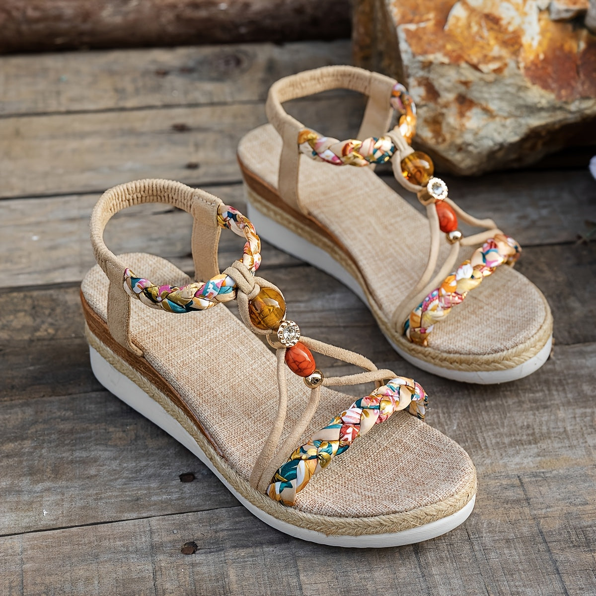 Bohemian Style Women'S Wedge Sandals