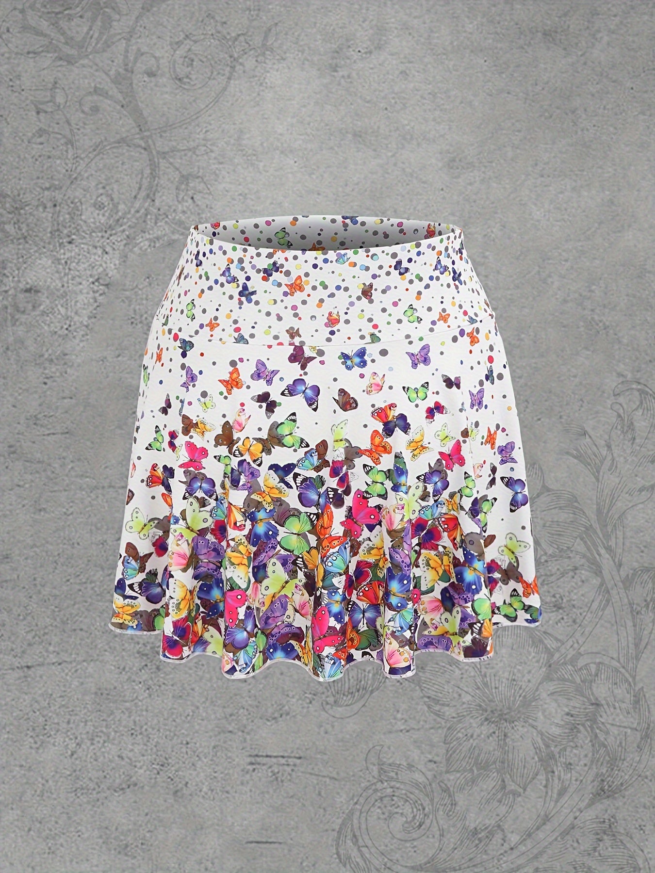 Bahga Butterfly Print Skorts