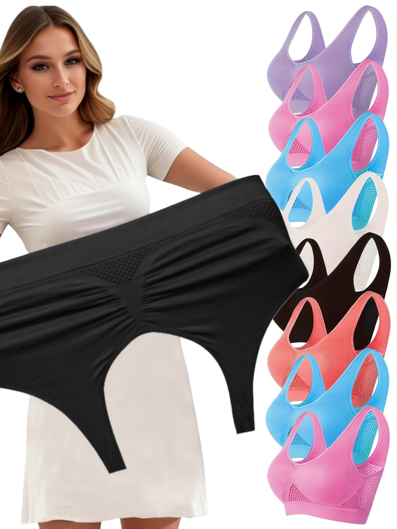 Evelyne 8-Pack Sports Bras
