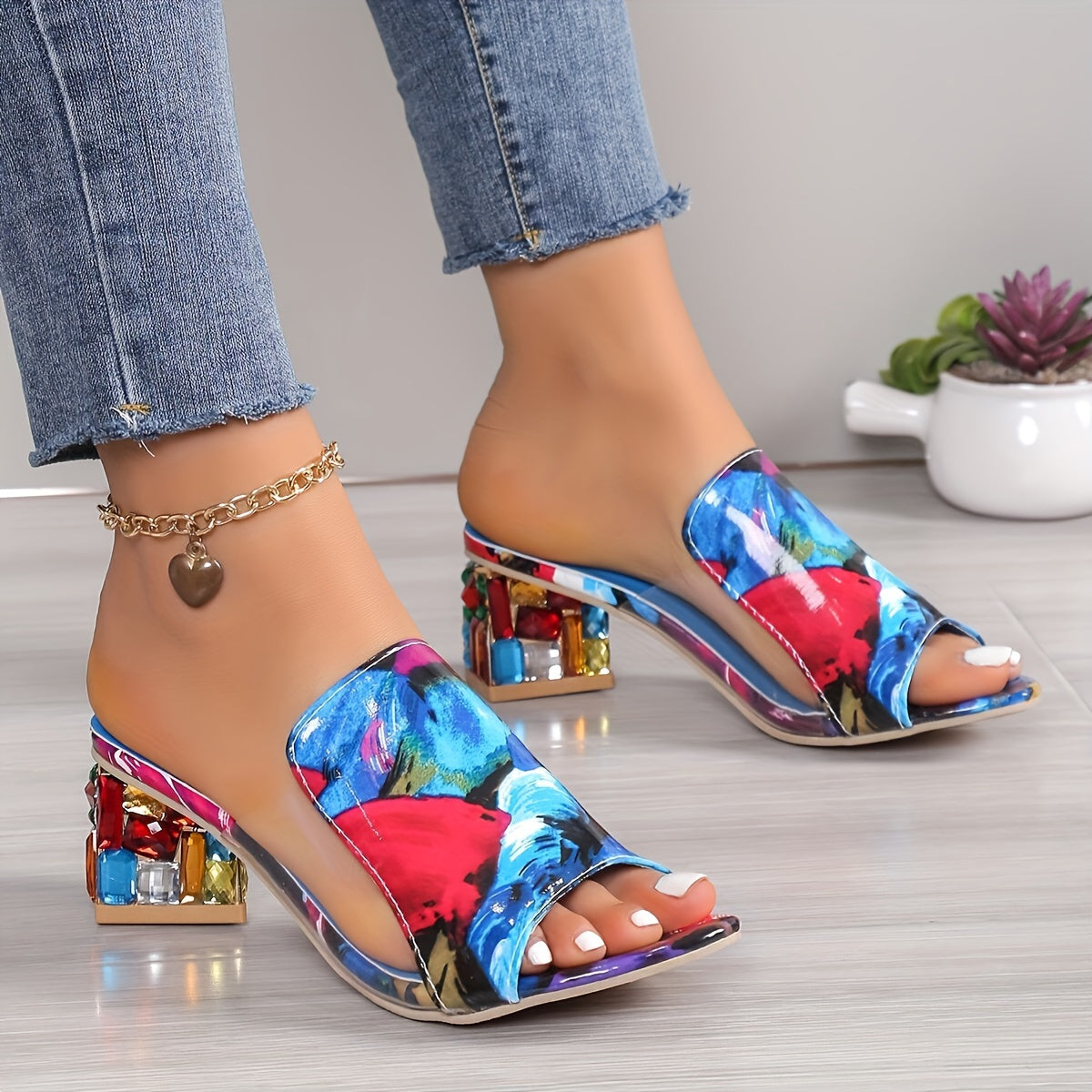 Olfat12 Chunky Heel Sandals